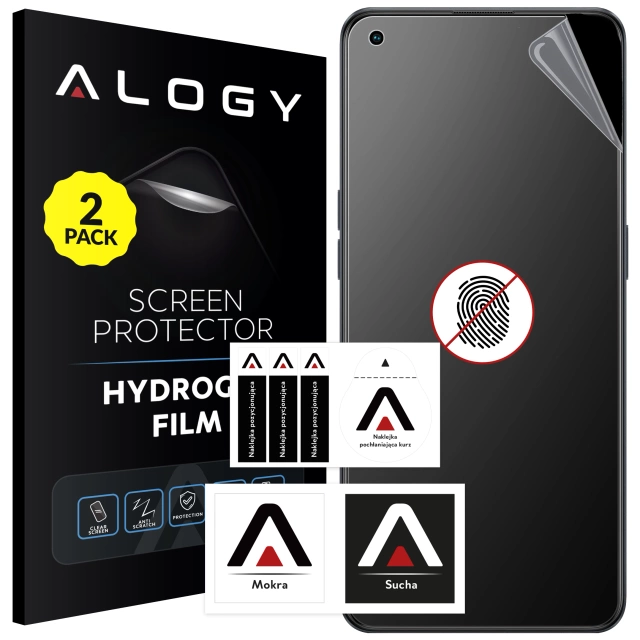 2x Folia "MATOWA" do Oppo Reno7 4G Hydrożelowa Alogy HydroSkin Matte Pro™ na ekran do etui "BEZ ODCISKU PALCÓW"