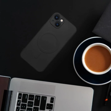 Futerał Silicone Mag Cover do IPHONE 14 czarny