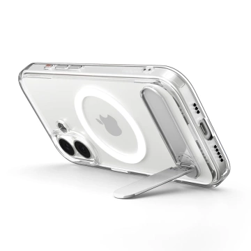Etui do iPhone 17 Spigen Ultra Hybrid ”S” Mag MagSafe Clear/White