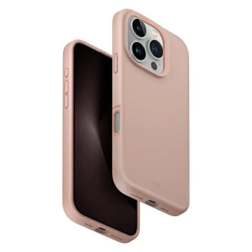 Etui do iPhone 16 Pro UNIQ Lino Hue MagSafe Silikon Różowe