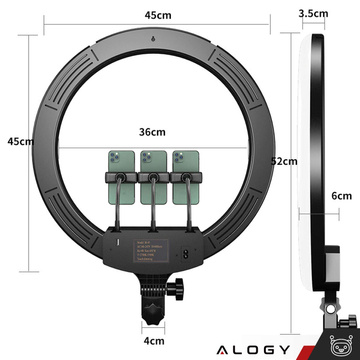 Fotolampe Alogy Ring M45 Kosmetikstativ für Make-up-Fotos