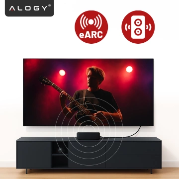 Kabel HDMI 2.1 1.5 m, 4K/8K Alogy Ultra High Speed™ 48 Gbps 60Hz, Premium z Pozłacanymi Końcówkami, Nylonowy Oplot, Miedziany – Czarny
