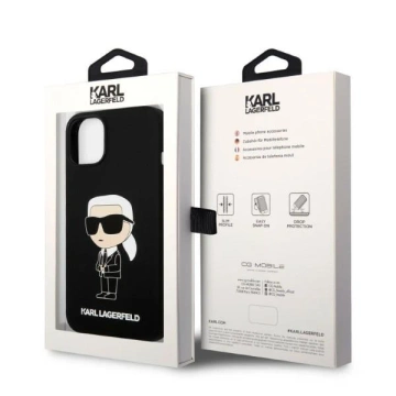 Etui Karl Lagerfeld KLHMP14MSNIKBCK für iPhone 14 Plus 6,7" Hardcase Silikon Ikonik Magsafe czarny/black