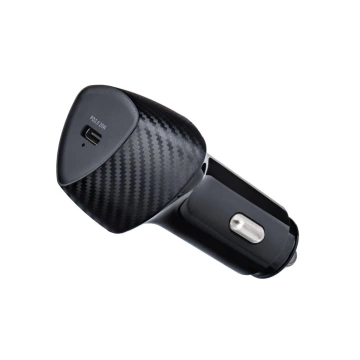 Ładowarka samochodowa Forcell Carbon 20W USB-C + kabel Lightning