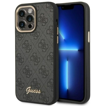 Etui Guess GUHCP14XHG4SHK do Apple iPhone 14 Pro Max 6,7" czarny/black hard case 4G Vintage Gold Logo