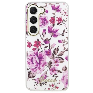 Etui Guess GUHCS23MHCFWST do Samsung Galaxy S23+ Plus S916 biały/white hardcase Flower Collection
