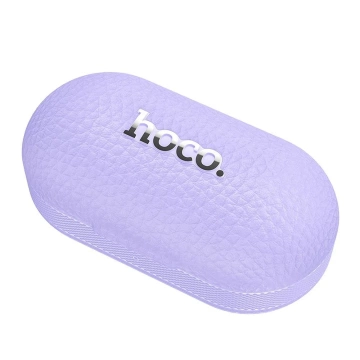 Słuchawki bezprzewodowe Bluetooth HOCO TWS EQ19 Etui ładujące Fioletowe
