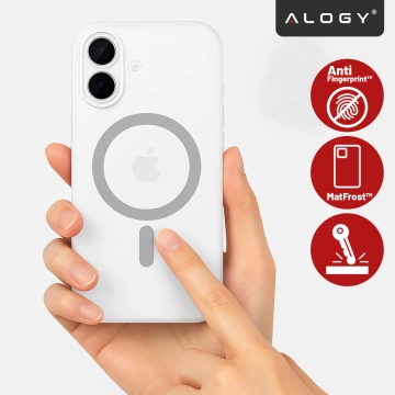 Etui do Apple iPhone 17 – matowa obudowa do MagSafe z ochroną obiektywu, smukłe i odporne na zarysowania, idealne dopasowanie – Alogy Skinny MatteCase™ Białe