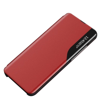Eco Leather View Case elegancki futerał etui z klapką i funkcją podstawki Samsung Galaxy A73 czerwony