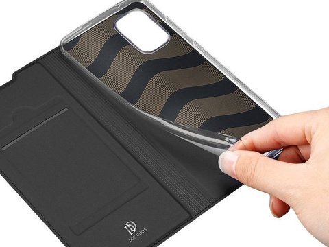 Etui ochronne z klapką Dux Ducis Skin skórzane do Samsung Galaxy A41 Czarne
