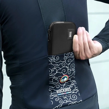 Saszetka rowerowa Rockbros na telefon, klucze, portfel 0.15 l - czarna