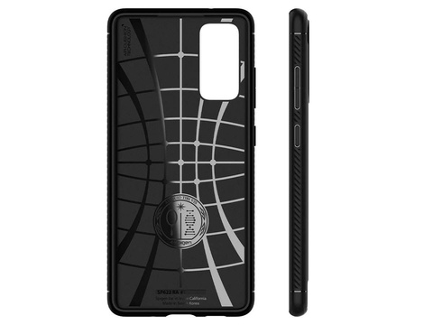 Etui Spigen Rugged Armor do Samsung Galaxy S20 FE Matte Black + Szkło Alogy Full