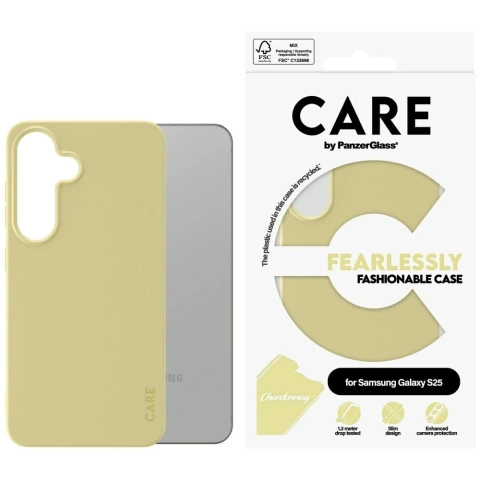 CARE Case für Samsung Galaxy S25 von PanzerGlass Fashion Chardonnay Plecki