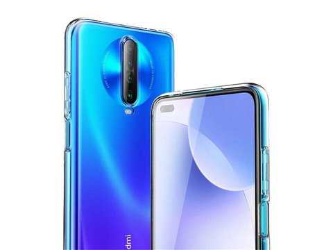 Etui obudowa case do Xiaomi Redmi K30/ Poco X2 silikonowe przezroczyste + Szkło Alogy