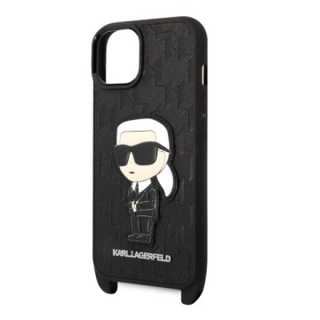 Etui Karl Lagerfeld KLHCP14SSTKMK do Apple iPhone 14 6,1" hardcase Monogram Ikonik Patch