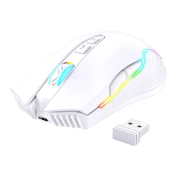 Bezprzewodowa Mysz Gamingowa Onikuma CW905 RGB 3600 DPI Biała