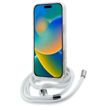 Etui Karl Lagerfeld do iPhone 16 Pro Max 6.9" Magsafe Hardcase Transparent IML Choupette Head & Cord 