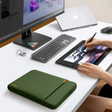 Etui Tech-Protect Defender Laptop 13-14" Army Green Pokrowiec