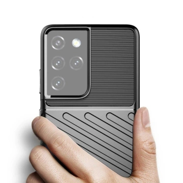 Etui ochronne Thunder Case do Samsung Galaxy S23 Ultra silikonowy pancerny pokrowiec Niebieskie