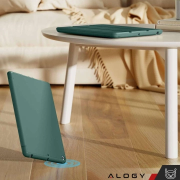 Etui do Apple iPad 10.2" 9/8/7 Gen (2021/2020/2019), Ochronne Smart Case z Klapką i Podstawką, Odporne TPU, Wzmocnione Narożniki, Alogy BookGuard™ – Zielone