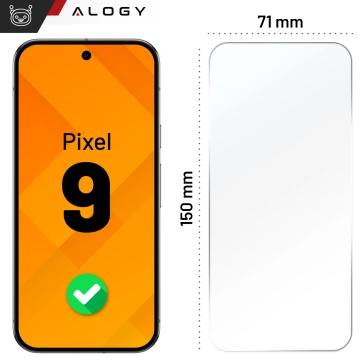 Gehärtetes Glas für Pixel 9 Displayschutzfolie 9H Alogy Heavy Pro™️