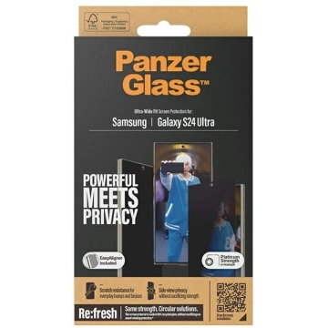 Szkło hartowane do Samsung Galaxy S24 Ultra PanzerGlass Ultra-Wide Fit Privacy