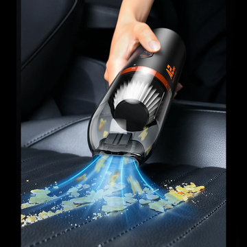 Bezprzewodowy odkurzacz samochodowy bezworkowy 80W Baseus A2 Pro 6000Pa HEPA USB-C czarny