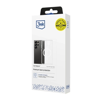 Etui do Samsung Galaxy S25 Ultra 3mk Clear MagCase MagSafe Transparent