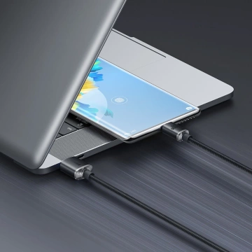 Baseus Crystal Shine Series kabel przewód USB do szybkiego ładowania i transferu danych USB Typ A - USB Typ C 100W 2m czarny (CAJY000501)