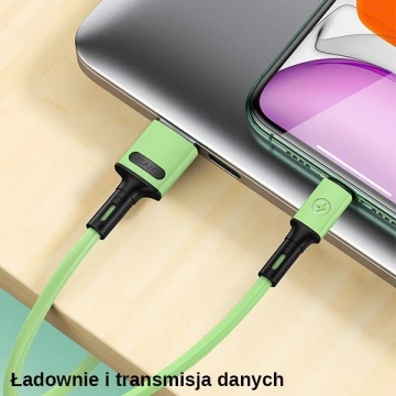USAMS Kabel U52 microUSB 2A Schnellladung 1m gelb