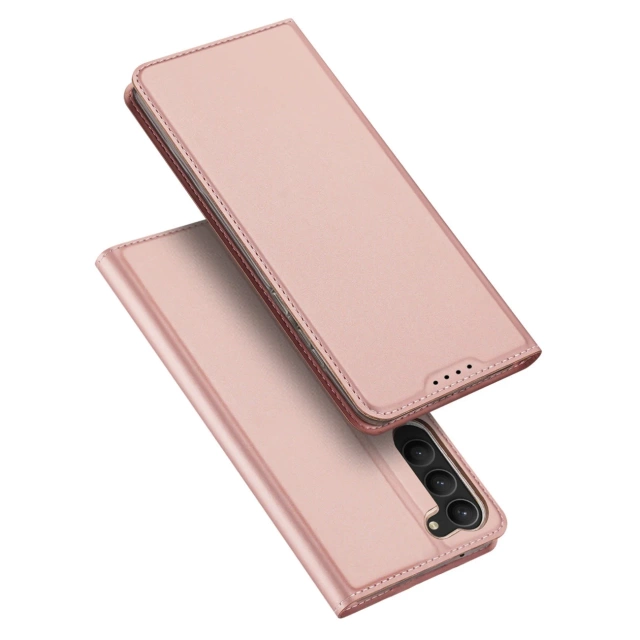 Dux Ducis Skin Pro Schutzhülle für Samsung Galaxy S23 Flip Card Wallet Stand Pink