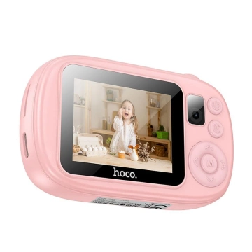 Aparat Cyfrowy dla Dzieci HOCO DV205 Selfie 1MP 2" HD Różowy