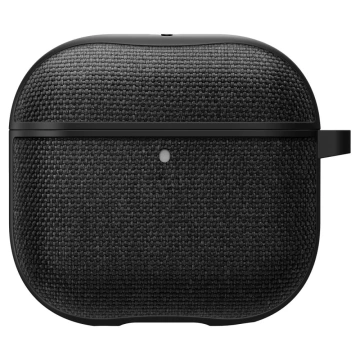 Apple AirPods 4 Hülle Spigen Urban Fit Schwarzer Karabiner