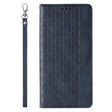 Magnetband Hülle Hülle für iPhone 13 Pro Tasche Geldbörse Mini Lanyard Anhänger Blau