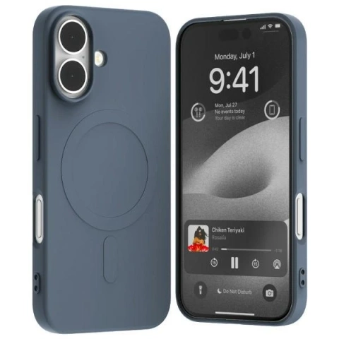 Mercury MagSafe Halbsilikonhülle für iPhone 16 6,1 Zoll Marineblau