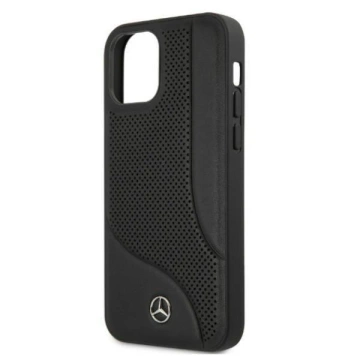 Etui ochronne Mercedes MEHCP12LCDOBK do Apple iPhone 12 Pro Max 6,7" czarny/black hardcase Leather Perforated Area