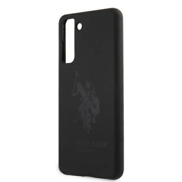 US Polo Silicone On Tone Handyhülle für Samsung Galaxy S21 schwarz/schwarz