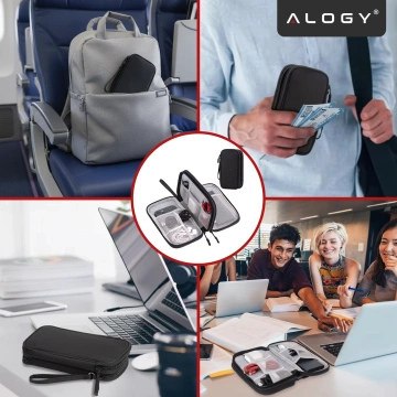 Laptop-Hülle, MacBook Air Pro 13,3 Zoll Alogy Hartschaum-Tasche, Schutzhülle für 13–14 Zoll Laptops, Schwarz