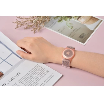 Nylonband für Kinder für Apple AirTag Blue