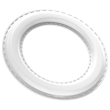 Blaszka magnetyczna do MagSafe naklejka Ring Pierścień Nakładka na Uchwyt Uniwersalna skórzana Alogy Magnetic biała