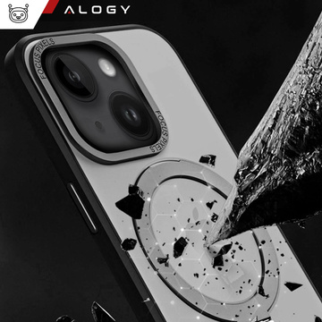 Etui pancerne Alogy Stand Ring Case obudowa ochronna na telefon do MagSafe do Apple iPhone 14 Plus Czarne