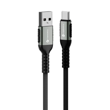 Kabel USB-A – USB-C 66W Forcell F-Energy QC4.0 Cafule 0,25 m czarny