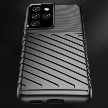 Etui ochronne Thunder Case do Samsung Galaxy S23 Ultra silikonowy pancerny pokrowiec Niebieskie
