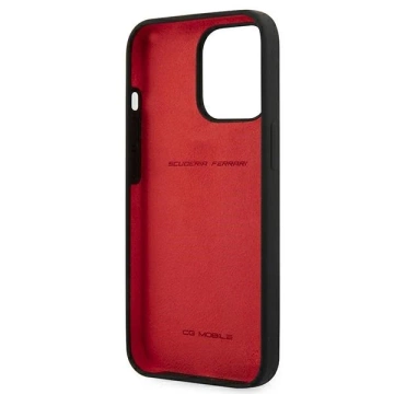 Etui na telefon Ferrari iPhone 13 Pro Max 6,7" czarny/black hardcase Silicone