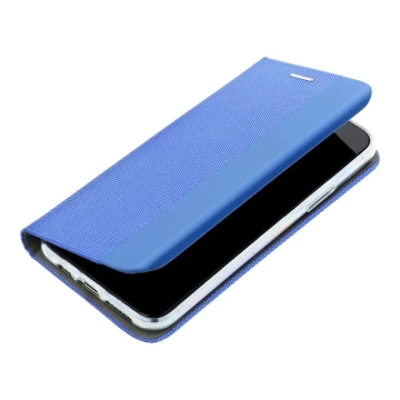 Etui Kabura SENSITIVE Book do iPhone 16 Pro Niebieski z Podstawką