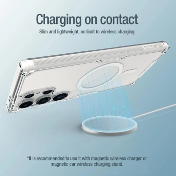 Nillkin Nature Pro Panzerhülle mit Magnetring für Samsung Galaxy S24 Ultra – weiß
