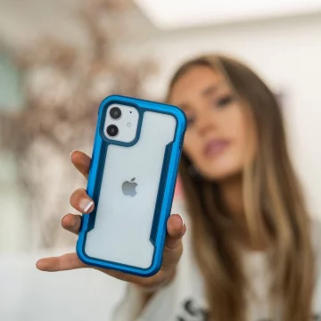 Raptic Shield Case iPhone 14 gepanzerte Hülle blau