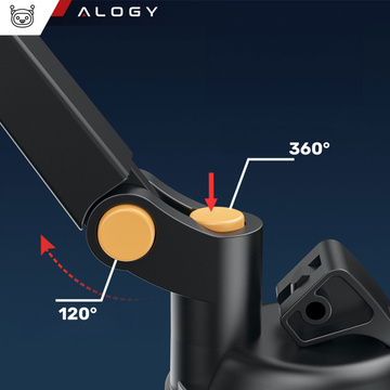 Uchwyt samochodowy magnetyczny na telefon do samochodu auta na szybę kokpit deskę do telefonu Mag Safe Alogy Czarny
