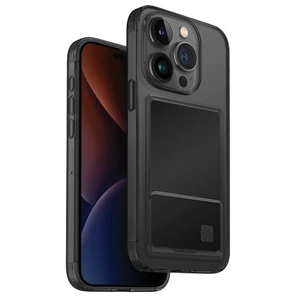 Etui do iPhone 15 Pro UNIQ Air Fender ID Cardslot Szare