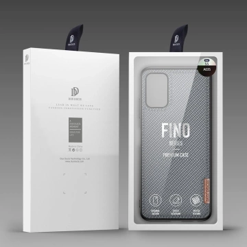 Dux Ducis Fino Hülle mit Nylonmaterial bezogen Samsung Galaxy A03s grau